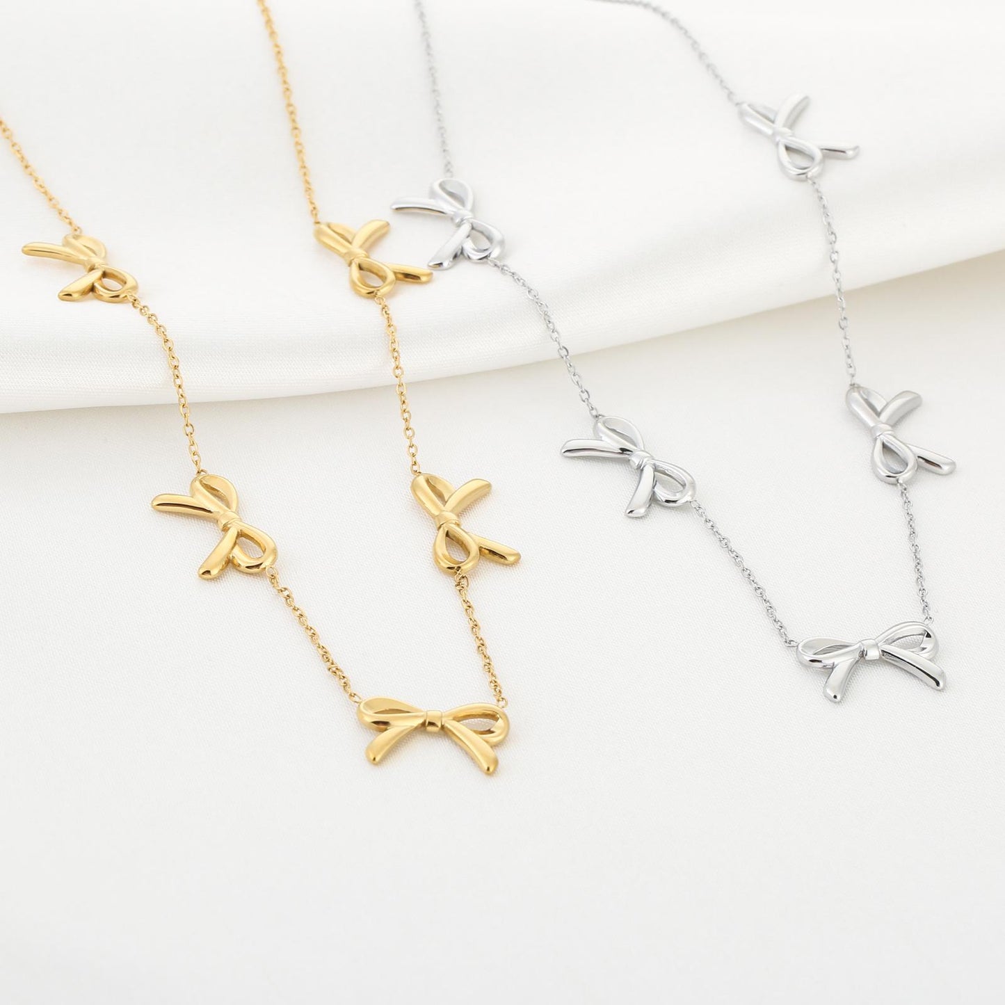 Bowie - Ketting met strikjes