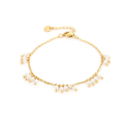 Lulu - Armband met parelhangers