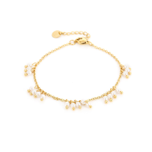 Lulu - Armband met parelhangers