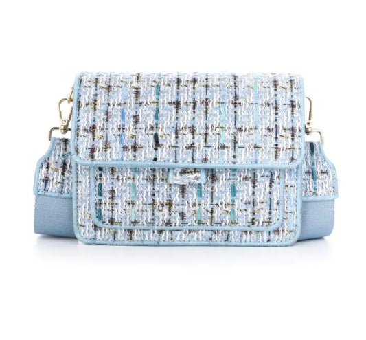 Coco - Tweed Tas Blauw