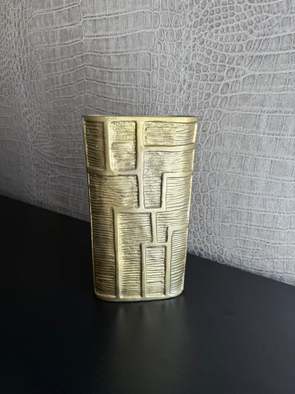 Golden Glow - Platte Designvaas Colmore
