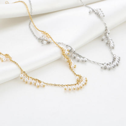 Lulu - Ketting met parelhangers