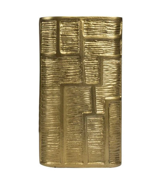 Golden Glow - Platte Designvaas Colmore